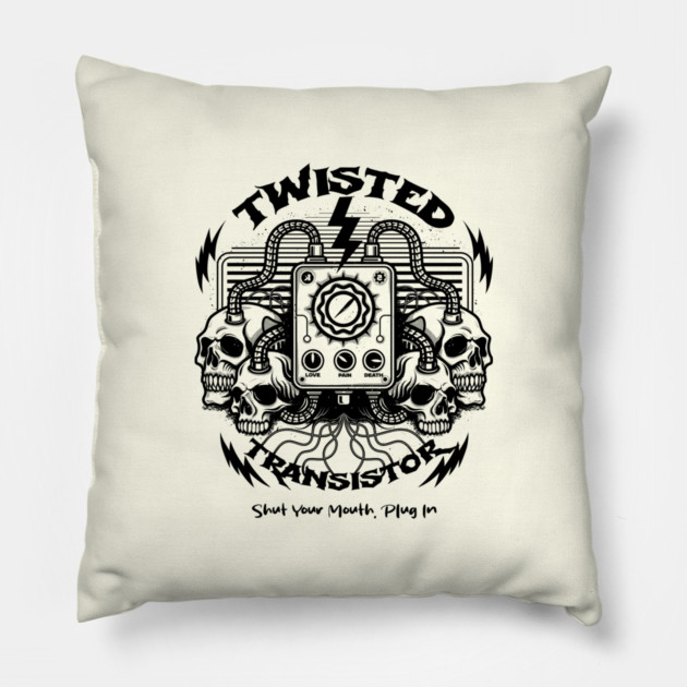 TWISTED TRANSISTOR Pillow by artslaves