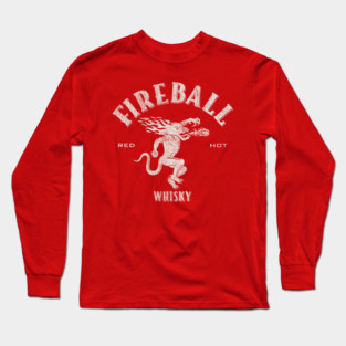 Fireball Worn Out Whisky Long Sleeve T-Shirt