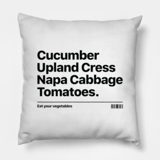 EAT YOUR VEGETALES Pillow