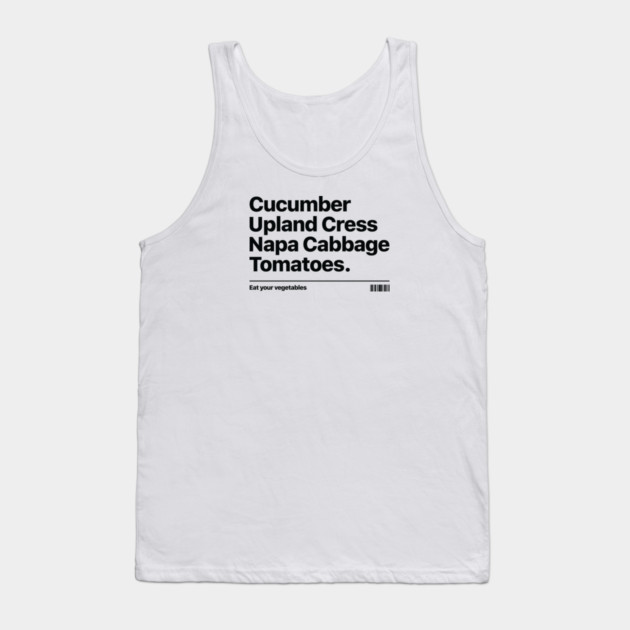 EAT YOUR VEGETALES Tank Top by artslaves