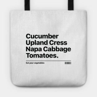 EAT YOUR VEGETALES Tote