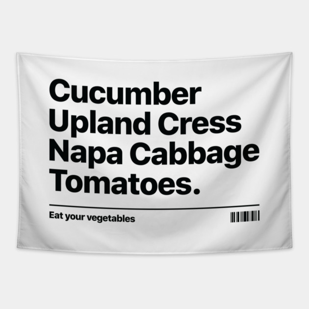 EAT YOUR VEGETALES Tapestry by artslaves