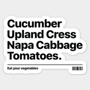EAT YOUR VEGETALES Sticker