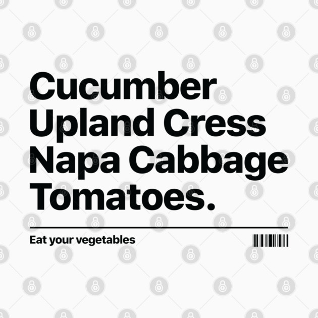 EAT YOUR VEGETALES by artslaves