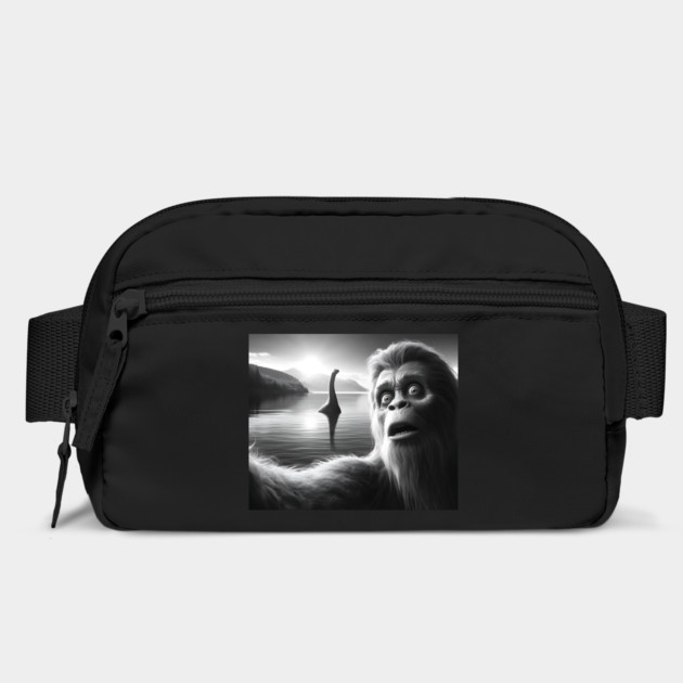 Funny Surprised Squatch Selfie with Loch Ness Monster Nessie by Luxinda
