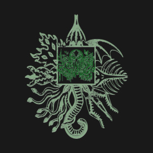 Cthulhu Mythos deities [green weathered] T-Shirt