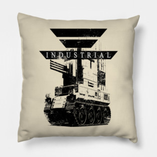 Industrial Tank weathered [black] Pillow