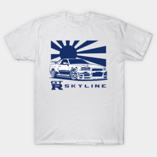 R34 GTR Skyline JDM Cars T-Shirt