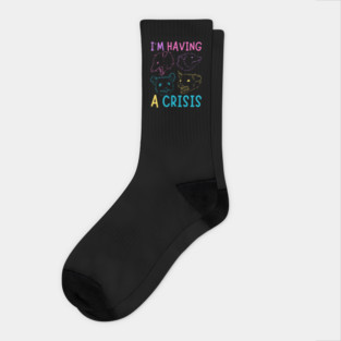 I'm Having A Crisis Possum Meme Socks