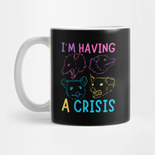 I'm Having A Crisis Possum Meme Mug