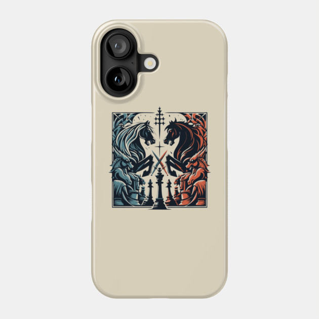Epic Chess Battle Phone Case by DavesTees