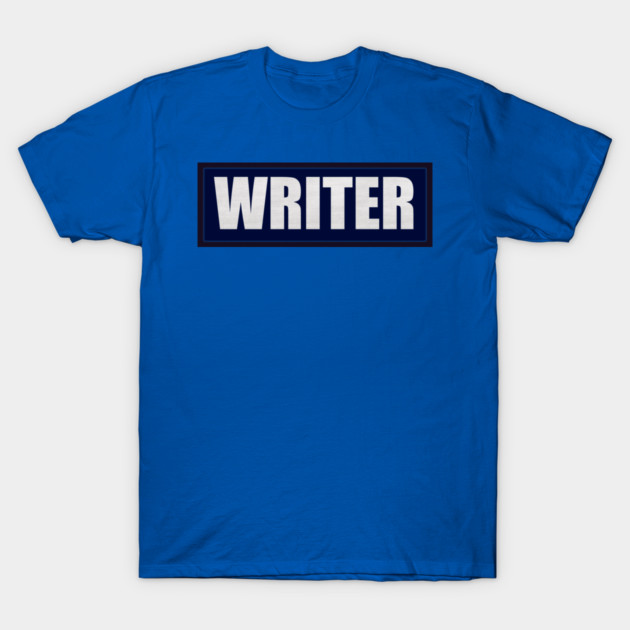 Writer Velcro Patch T-Shirt by LaughingCoyote
