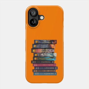 percy jackson series book stack Phone Case