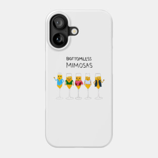 Bottomless Mimosas Cocktail Drinking Brunch Day Funny Phone Case