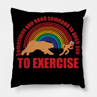 humor exercise Pillow