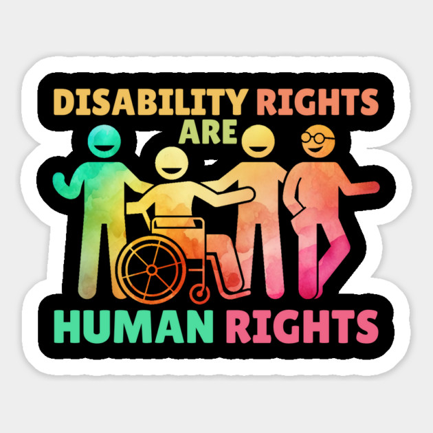 Rainbow Disability Rights Are Human Rights Magnet by The WYLD Tribe