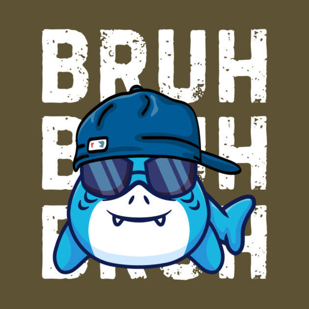 Cool Summer Vacation Bruh Shark by The WYLD Tribe