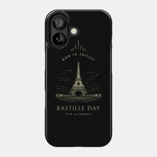 Vintage Eiffel Tower Bastille Day Phone Case