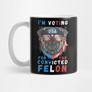 I'm Voting For The Convicted Felon Mug