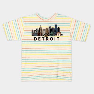Detroit Skyline Kids T-Shirt