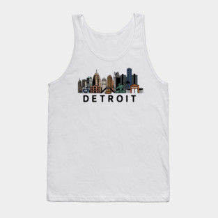Detroit Skyline Tank Top