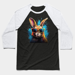 Cool Bunny Baseball T-Shirt