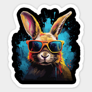 Cool Bunny Sticker