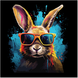 Cool Bunny Posters and Art