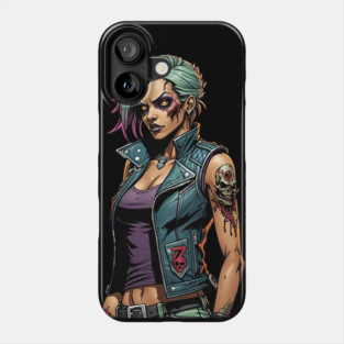 Zombie Punk Girl Phone Case