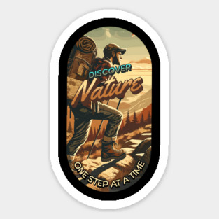 Discover Nature One Step at the Time Magnet