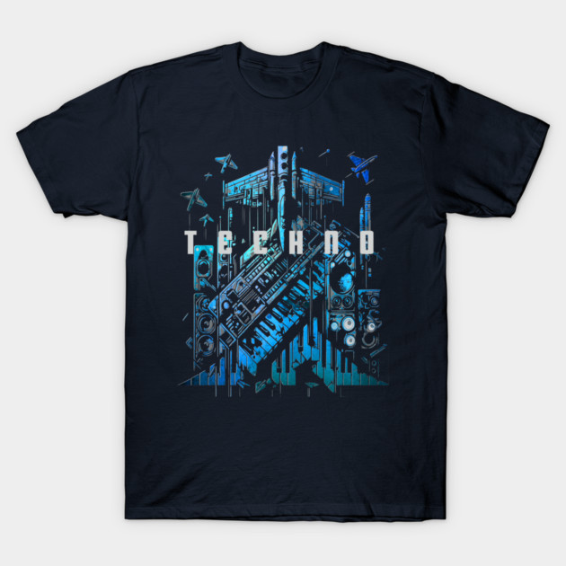 Techno Fighter Plane T-Shirt by soillodge