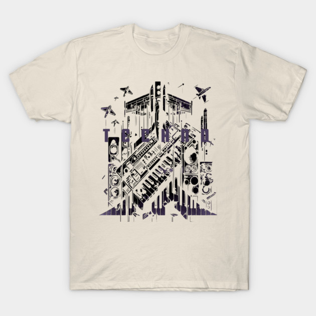 Techno Fighter Plane [purple] T-Shirt by soillodge