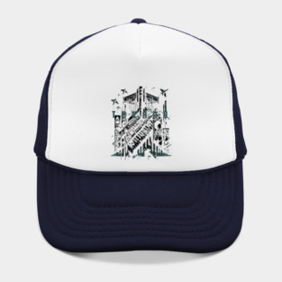 Techno Fighter Plane [teal] Hat