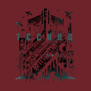 Techno Fighter Plane [teal] T-Shirt