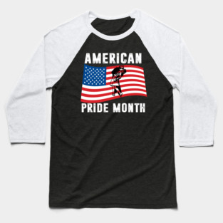 American Pride Month Baseball T-Shirt