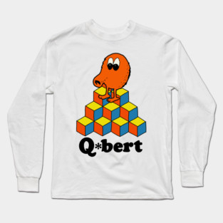 Arcade Q-Bert Long Sleeve T-Shirt