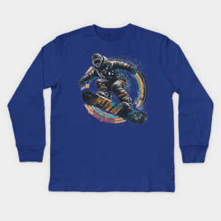 Snowboarding Kids Long Sleeve T-Shirt