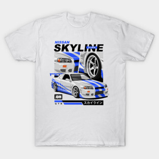 NISSAN GT-R34 SKYLINE T-Shirt