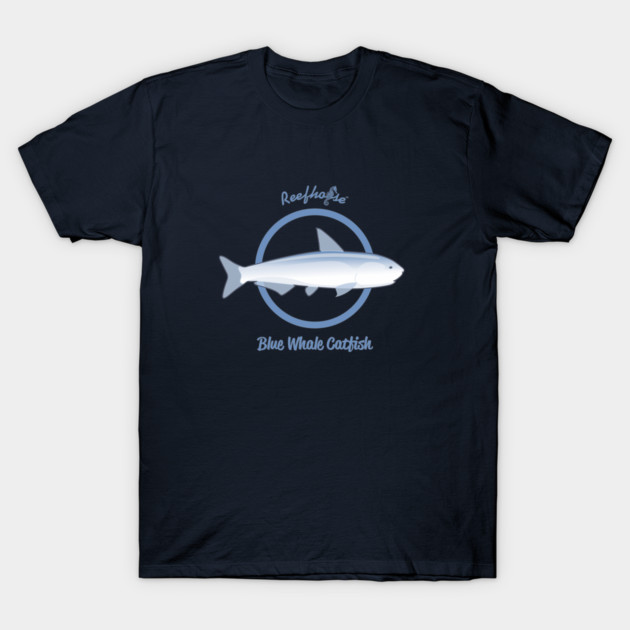 Blue Whale Catfish T-Shirt by Reefhorse