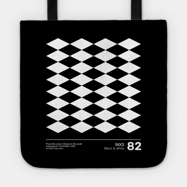 INXS Black and White Tote by Timeless Chaos