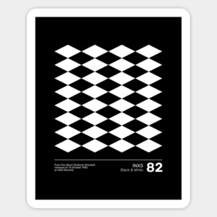 Black and White Sticker