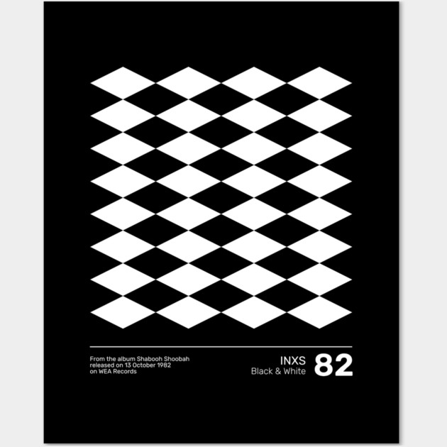 INXS Black and White Wall Art by Timeless Chaos