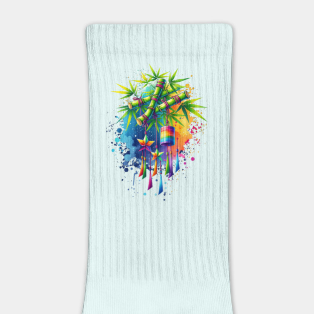 Watercolor Tanabata Tree by HolidayBug