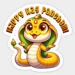Cute Naga Panchami Cobra Sticker
