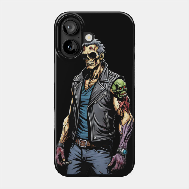 Zombie Punk Guy Phone Case by Grave Digs