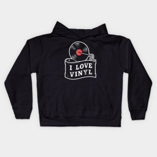 I Love Vinyl Kids Hoodie