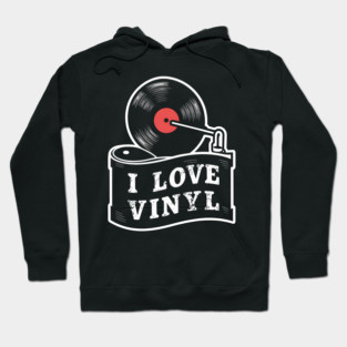 I Love Vinyl Hoodie