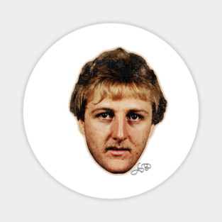 Larry Bird Big Face Magnet