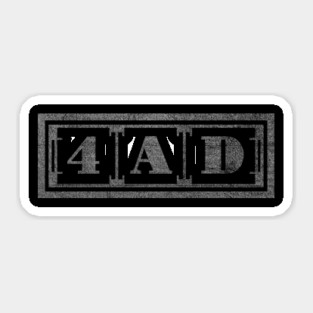 indie folk 4AD Sticker