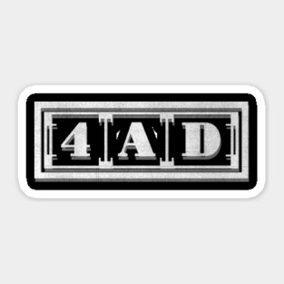 indie rock 4AD Sticker